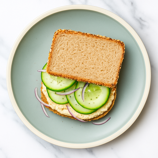 Mediterranean Hummus Sandwich